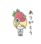 大きな文字の♪いちごちゃんスタンプ（個別スタンプ：19）