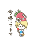 大きな文字の♪いちごちゃんスタンプ（個別スタンプ：34）