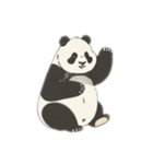 Friendly and cute panda（個別スタンプ：7）