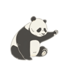 Friendly and cute panda（個別スタンプ：23）