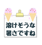 背景が動く［夏］大きなゆる敬語あいさつ（個別スタンプ：12）