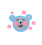 Blue bear  ᴖᴥᴖ（個別スタンプ：17）
