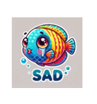 かわいい熱帯魚のLINEスタンプ。（個別スタンプ：2）