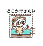 可愛いおばあちゃん夏バージョン（個別スタンプ：8）