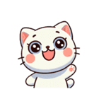 白猫たちの日常（個別スタンプ：17）