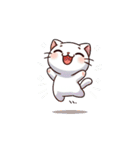 白猫たちの日常（個別スタンプ：21）