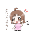 働くユリアちゃん日常版（個別スタンプ：3）