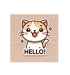 愛らしい猫のLINEスタンプコレクション（個別スタンプ：1）