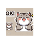 愛らしい猫のLINEスタンプコレクション（個別スタンプ：10）