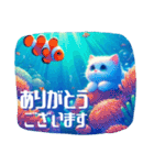 ねこさん先生の水族館で海洋生物といっしょ（個別スタンプ：40）