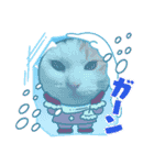 猫のニャースとしろちゃん（個別スタンプ：15）