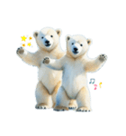 Twin polar bears（個別スタンプ：1）