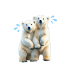 Twin polar bears（個別スタンプ：3）