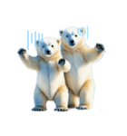 Twin polar bears（個別スタンプ：6）