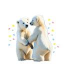 Twin polar bears（個別スタンプ：7）