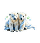 Twin polar bears（個別スタンプ：8）