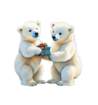 Twin polar bears（個別スタンプ：9）