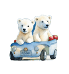 Twin polar bears（個別スタンプ：11）