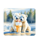 Twin polar bears（個別スタンプ：12）