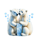 Twin polar bears（個別スタンプ：14）