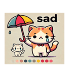 日傘をさしたネコ（個別スタンプ：2）