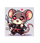 ニンジャのネズミスタンプ（個別スタンプ：4）