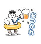 夏を感じる⭐パパうさサラリーマン⚓（個別スタンプ：6）