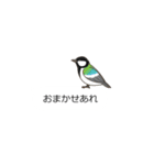 吹き出しに群がる鳥（みんなが毎日使える）（個別スタンプ：35）