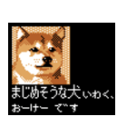 犬の軍師（8bitゲーム風）（個別スタンプ：1）