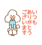 (犬)うるわしのプードル5 敬語/丁寧/毎日（個別スタンプ：3）