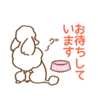 (犬)うるわしのプードル5 敬語/丁寧/毎日（個別スタンプ：31）