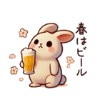 ビール好きうさぎ（個別スタンプ：37）