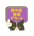 ハチワレぶーにゃん★猛暑★大雨★日常★夏（個別スタンプ：10）