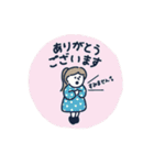 女の子スタンプ -ありがとうパレード-（個別スタンプ：13）