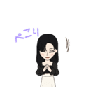 黒髪のお姉さま（個別スタンプ：11）
