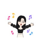 黒髪のお姉さま（個別スタンプ：12）