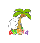 [Love Hawaii ＆ Hula] フラくーま（個別スタンプ：1）