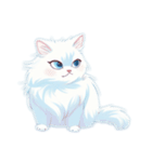 fluffy white cats（個別スタンプ：2）