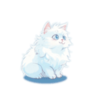 fluffy white cats（個別スタンプ：33）