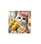 ハッピー記念日猫ちゃん（個別スタンプ：5）