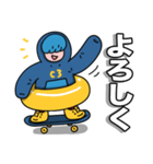 HOODIE SKATERS⭐夏を感じる⚓スケーター（個別スタンプ：11）