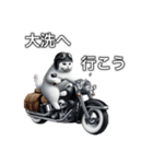 バイクに乗る猫【関東近郊！ツーリング！】（個別スタンプ：2）