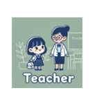 かわいい通学女子のLINEスタンプ（個別スタンプ：15）