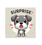 かわいいシュナウザー犬のLINEスタンプ（個別スタンプ：2）