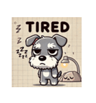 かわいいシュナウザー犬のLINEスタンプ（個別スタンプ：5）