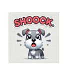 かわいいシュナウザー犬のLINEスタンプ（個別スタンプ：10）