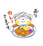 はるちゃんとふうくん 「食べ物ダジャレ」（個別スタンプ：8）