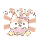 お嬢様っぽい犬（個別スタンプ：36）