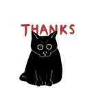 普通の黒猫（個別スタンプ：6）