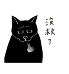 普通の黒猫（個別スタンプ：7）